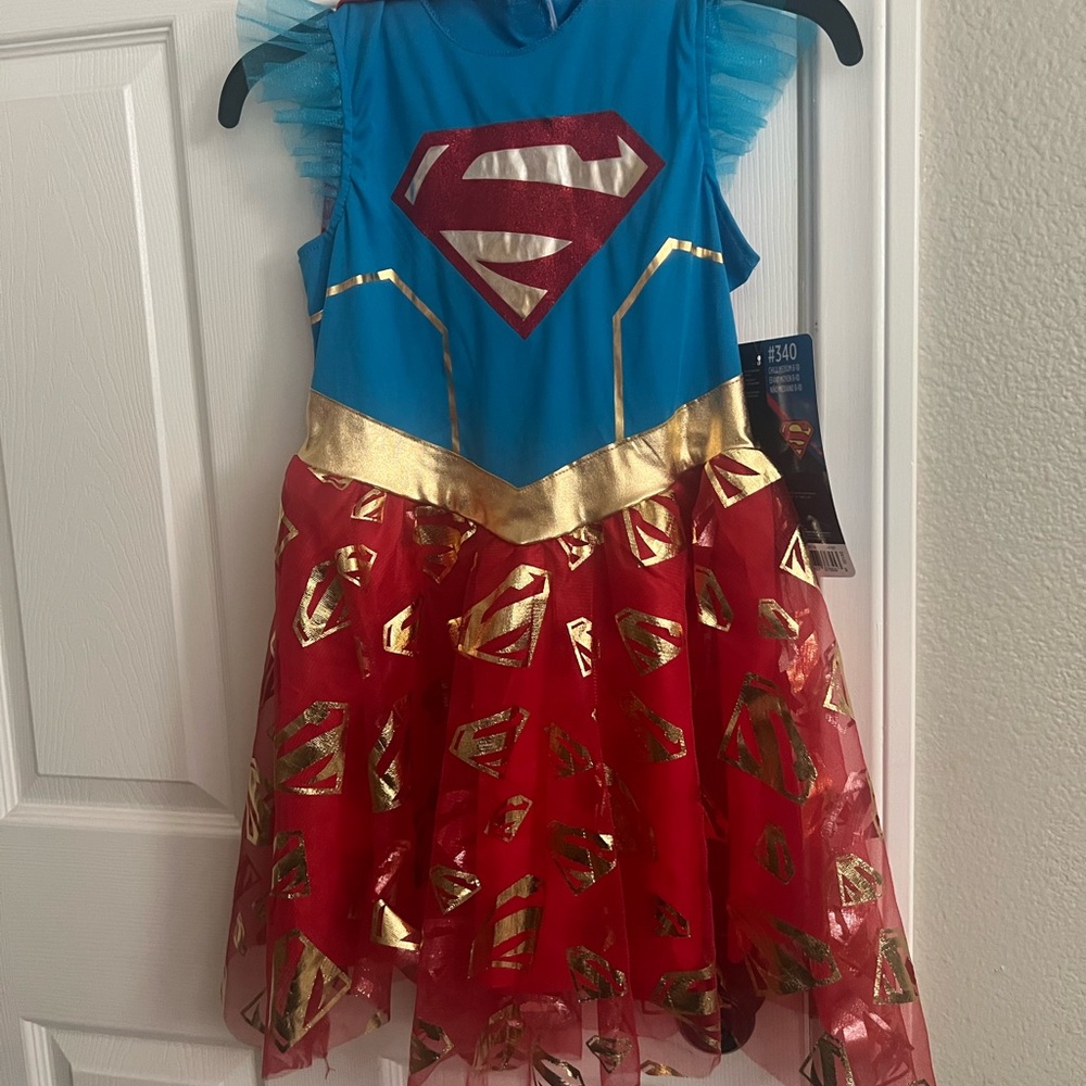 DC Superhero Kids Costume - Blue, Red, and Gold